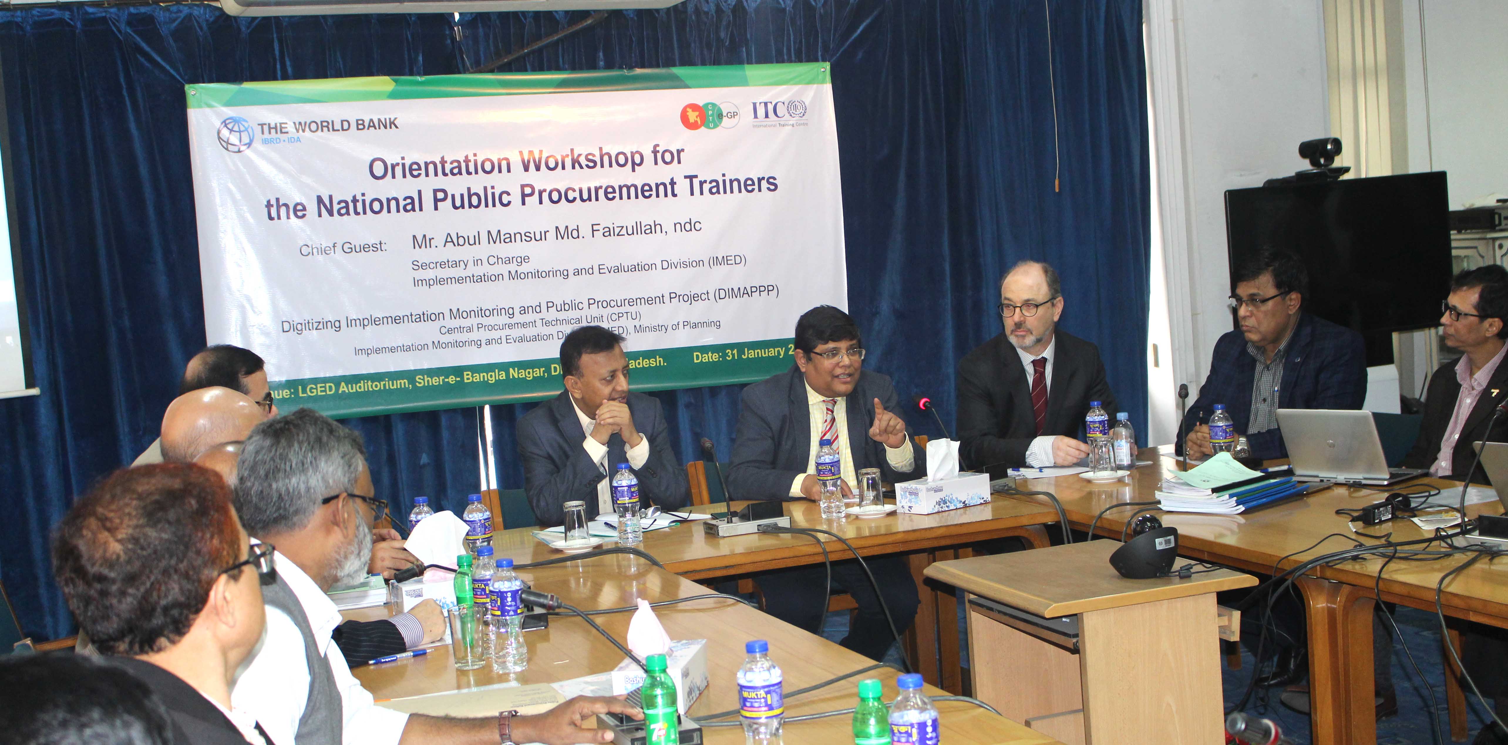 Orientation Workshop for National Public Procurement Trainers-Orientation Workshop for National Public Procurement Trainers