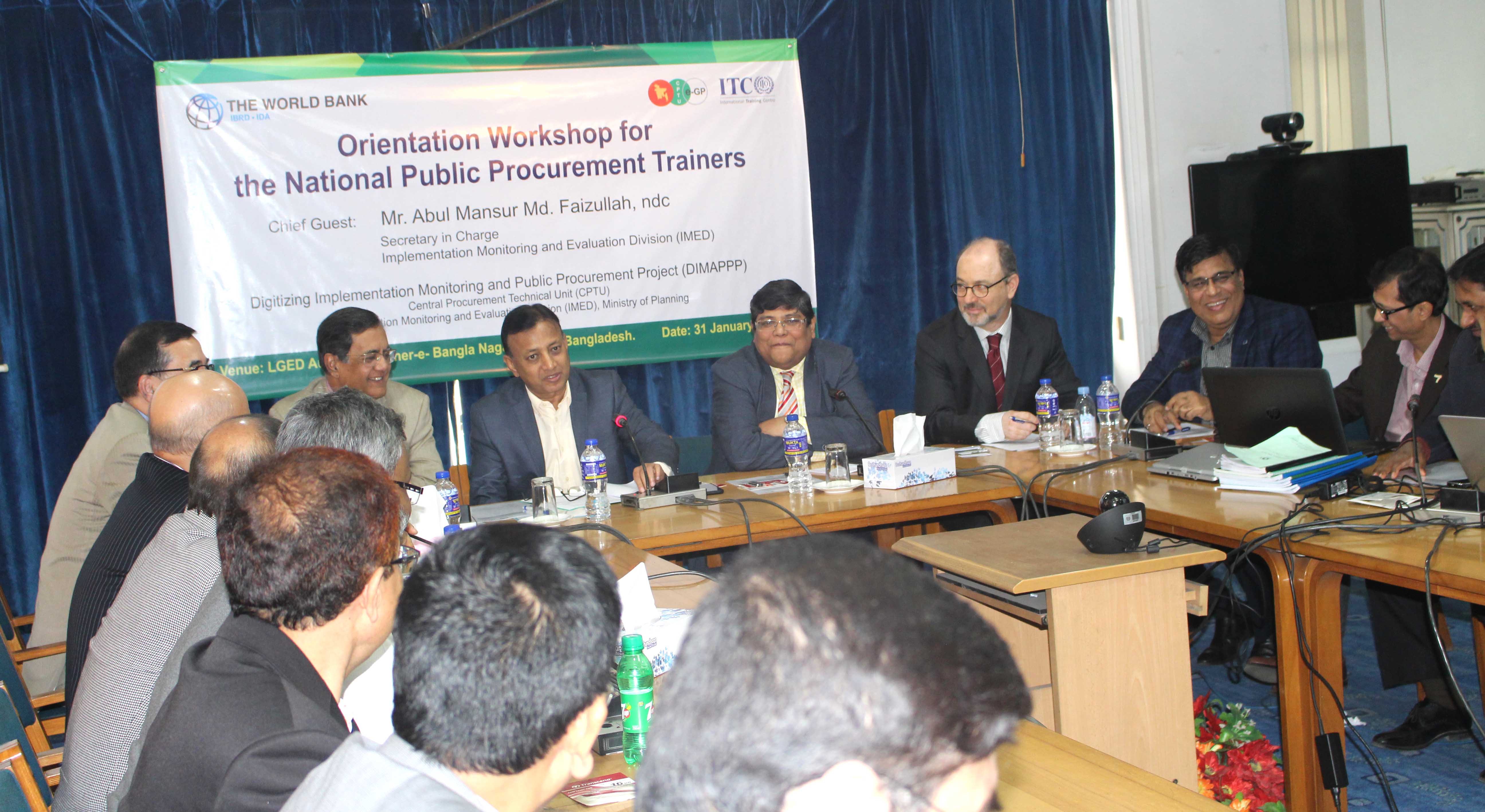 Orientation Workshop for National Public Procurement Trainers-Orientation Workshop for National Public Procurement Trainers