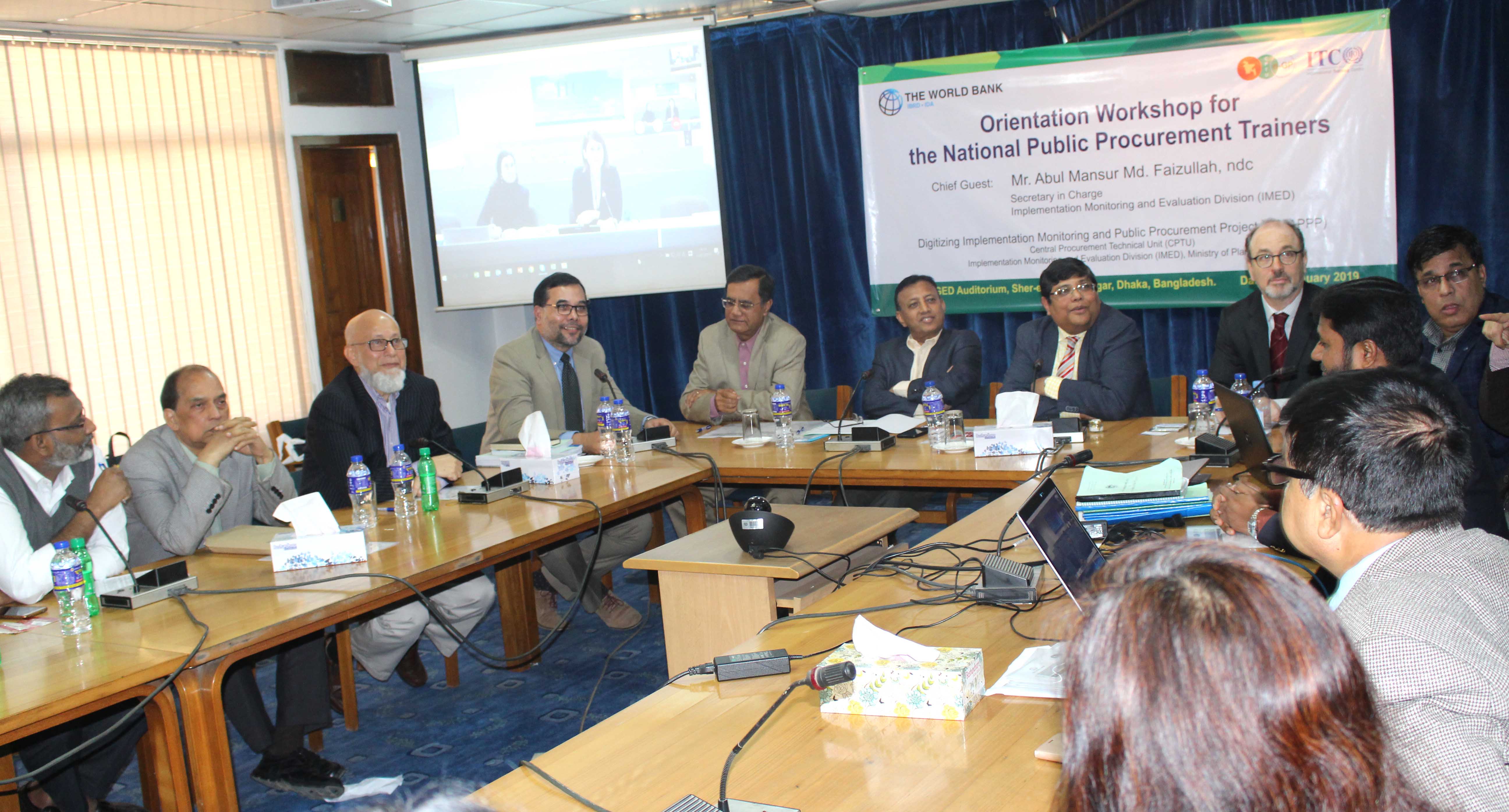 Orientation Workshop for National Public Procurement Trainers-Orientation Workshop for National Public Procurement Trainers